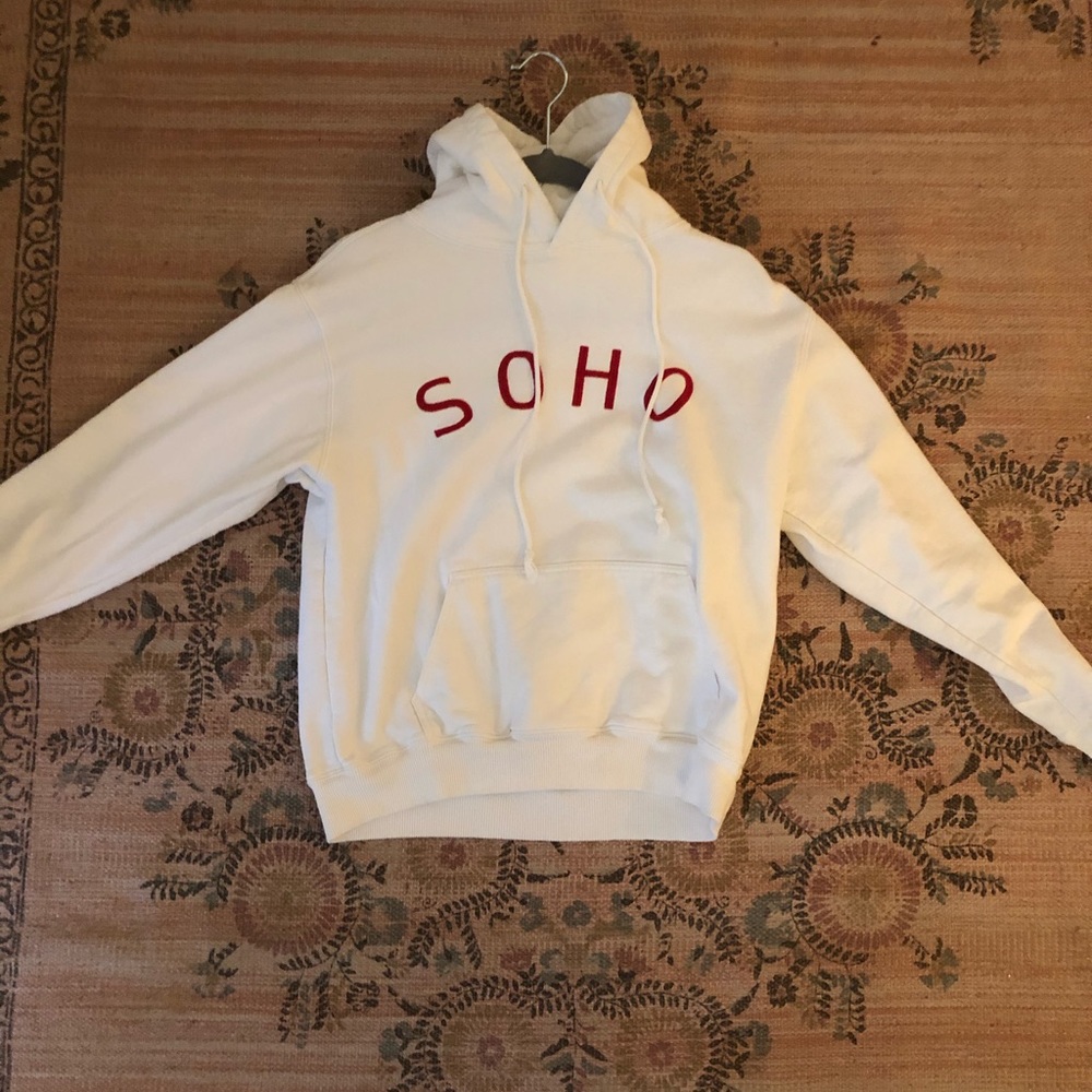 SOHO white hoodie